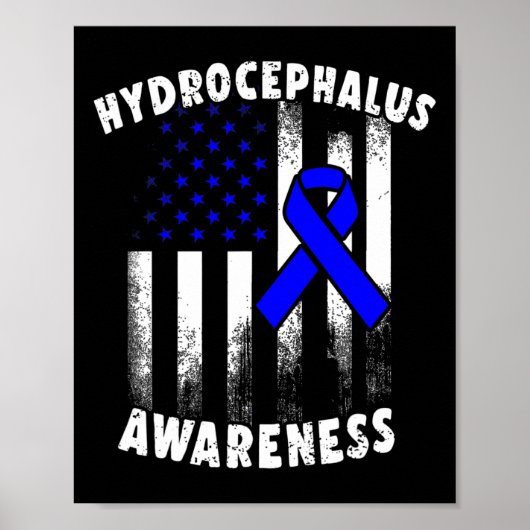 Hydrocefalus Survivor Plan Awareness Warrior Poster (Voorkant)