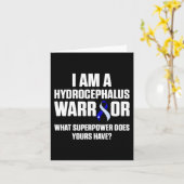 Hydrocefalus Survivor Power Awareness Warrior Kaart (Gele Bloem)