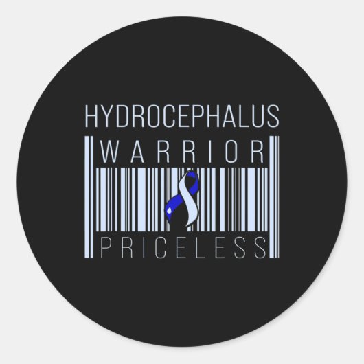 Hydrocefalus Survivor Prijsbewustzijn Warrior Ronde Sticker (Voorkant)