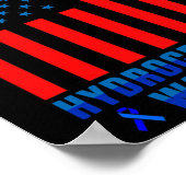 Hydrocefalus Survivor Ribbon Awareness Warrior Poster (Hoek)