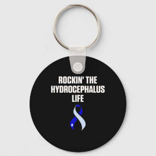 Hydrocefalus Survivor Rocking Awareness Warrior Sleutelhanger