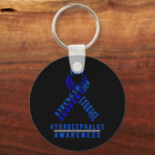 Hydrocefalus Survivor Safety Awareness Warrior Sleutelhanger (Voorkant)