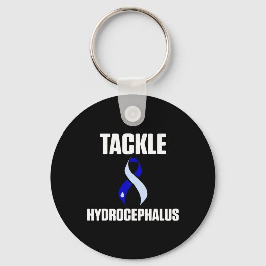 Hydrocefalus Survivor Tackling Awareness Warrior Sleutelhanger (Voorkant)
