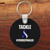 Hydrocefalus Survivor Tackling Awareness Warrior Sleutelhanger (Voorkant)