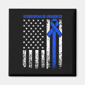 Hydrocefalus Survivor Therapie Bewustzijn Warrior Magneet (Voorkant)