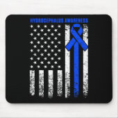 Hydrocefalus Survivor Therapie Bewustzijn Warrior Muismat (Voorkant)