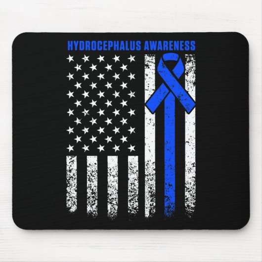 Hydrocefalus Survivor Therapie Bewustzijn Warrior Muismat (Voorkant)