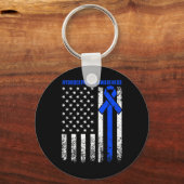 Hydrocefalus Survivor Therapie Bewustzijn Warrior Sleutelhanger (Voorkant)