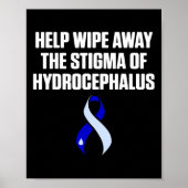 Hydrocefalus Survivor Wipe Awareness Warrior Poster (Voorkant)