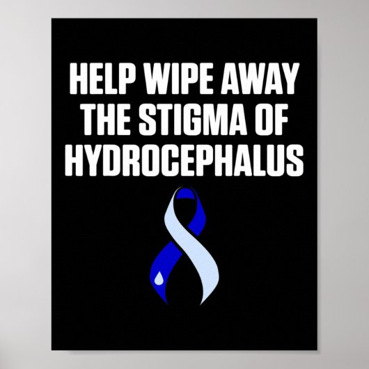 Hydrocefalus Survivor Wipe Awareness Warrior Poster (Voorkant)