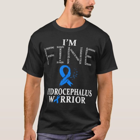 Hydrocefalus Warrior Ik ben in orde T-shirt (Voorkant)