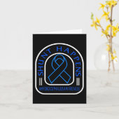 Hydrocefhalus Awareness Shunt HappBlue Ribbon Kaart (Gele Bloem)