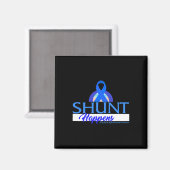 Hydrocefhalus Awareness Shunt HappBlue Ribbon Magneet (Voorkant / Achterkant)