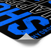 Hydrocefhalus Awareness Shunt HappBlue Ribbon Poster (Hoek)