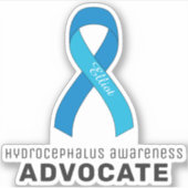 Hydrocefhalus Awareness Vinyl Sticker (Voorkant)