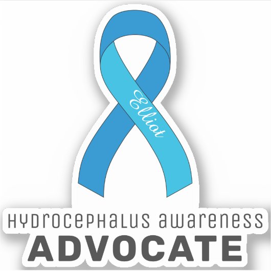 Hydrocefhalus Awareness Vinyl Sticker (Voorkant)