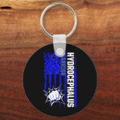 Hydrocefhalus Survivor Inspiration Awareness Warri Sleutelhanger (Voorkant)
