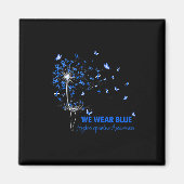 Hydrocephalus Awareness Faith Hope Love Dandelion Magneet (Voorkant)