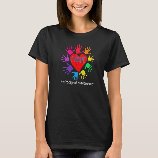 hydrocephalus Awareness, funny design hope hydroce T-shirt (Voorkant)