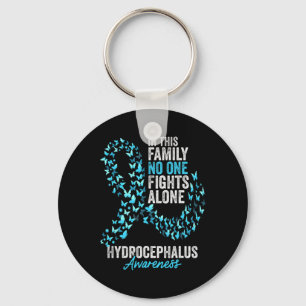 Hydrocephalus Awareness Month Butterflies Light Bl Sleutelhanger