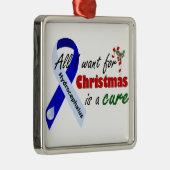 Hydrocephalus Cure kerstversiering Metalen Ornament (Rechts)