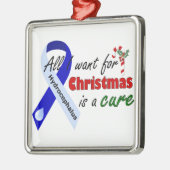 Hydrocephalus Cure kerstversiering Metalen Ornament (Links)