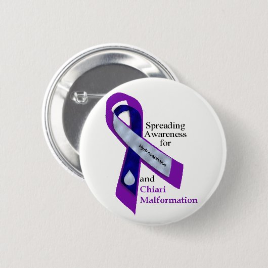 Hydrocephalus en Chiari Button (Voorkant /achterkant)