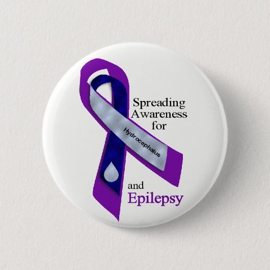 Hydrocephalus en epilepsie Button (Voorkant)