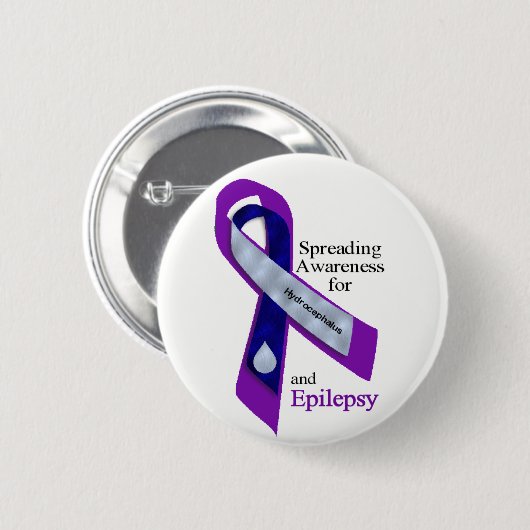Hydrocephalus en epilepsie Button (Voorkant /achterkant)
