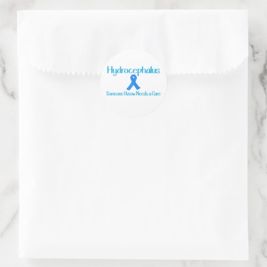 Hydrocephalus Ronde Sticker (Tas)