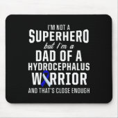 Hydrocephalus Survivor Dad Hero Awareness Warrior Muismat (Voorkant)