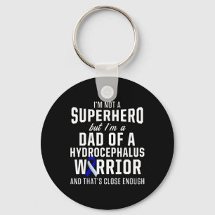 Hydrocephalus Survivor Dad Hero Awareness Warrior Sleutelhanger