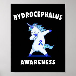 Hydrocephalus Survivor Voedingsbewustzijn Warrior Poster