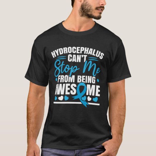 Hydrocephalus Warrior Brain Tumor Hydrocephalus Aw T-shirt (Voorkant)