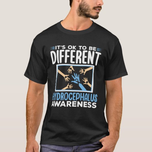 Hydrocephalus Warrior Brain Tumor Hydrocephalus Aw T-shirt (Voorkant)