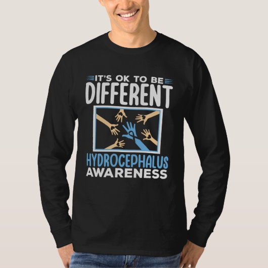 Hydrocephalus Warrior Brain Tumor Hydrocephalus Aw T-shirt (Voorkant)