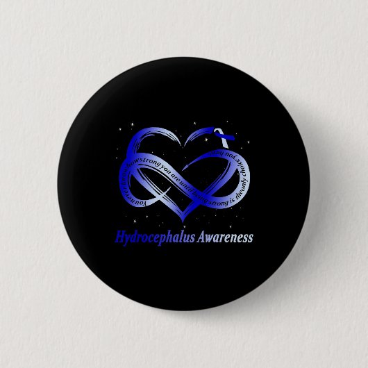 Hydrocephalus Warrior Hydrocephalus Overlevende Ronde Button 5,7 Cm (Voorkant)