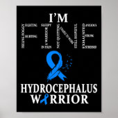 Hydrocephalus Warrior Ik ben in orde Poster (Voorkant)