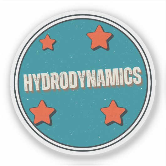 Hydrodynamica Sticker (Voorkant)