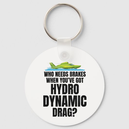 Hydrodynamische raceremmen voor vleugelvliegtuigen sleutelhanger (Voorkant)