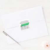 Hydrofracturering Fraccementdiagram Vierkante Sticker (Envelop)