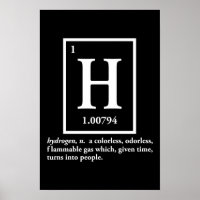 hydrogen - a gas which turns into people