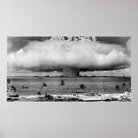 HYDROGEN BOMB BLAST - BIKINI ATOLL - 1946 POSTER (Voorkant)