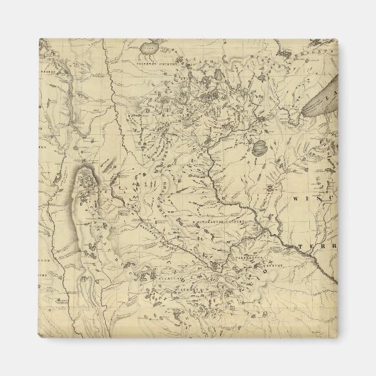 Hydrografisch bekken van de Mississippi Magneet (Voorkant)