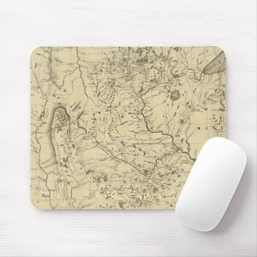 Hydrografisch bekken van de Mississippi Muismat (Met muis)