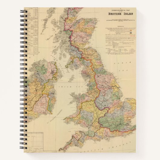 Hydrografische kaart, Britse eilanden Notitieboek (Voorkant)