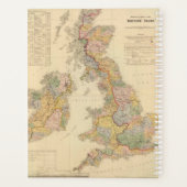 Hydrografische kaart, Britse eilanden Planner (Achterkant)