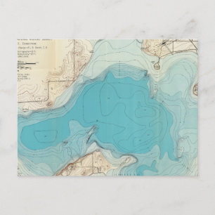 Hydrografische kaart Meer van Mendota