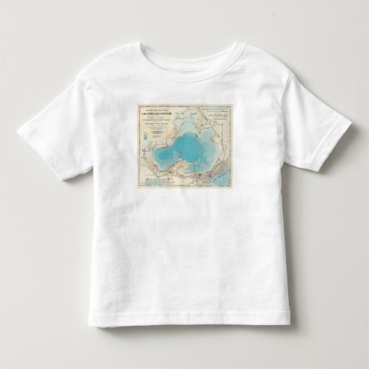 Hydrografische kaart Meer van Mendota Kinder Shirts (Voorkant)