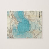 Hydrografische kaart Meer van Mendota Legpuzzel (Horizontaal)